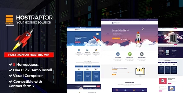 Hostraptor – Hosting WordPress Theme 3.1