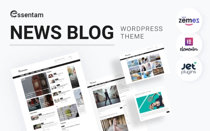 Essentam – News Blog Multipurpose Classic WordPress Theme 1.0.1
