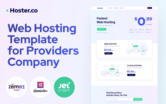 Hoster.co – Web Hosting Template for Providers Company 1.0.1