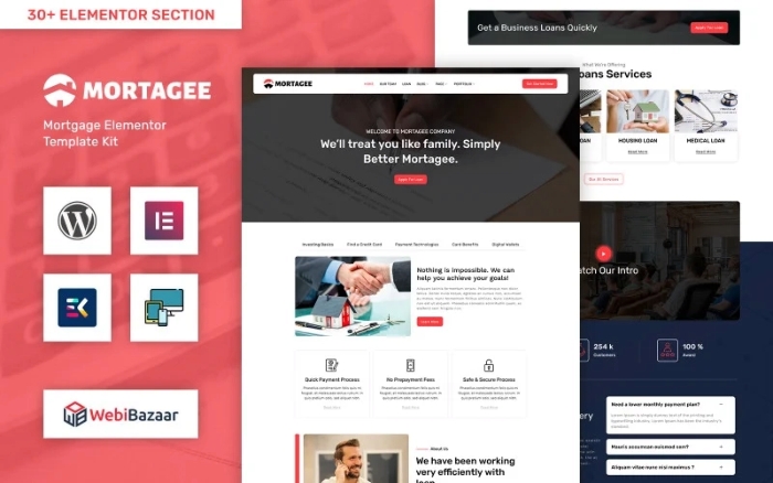 Mortagee - Banking Loan Business & Finance WP Theme 1.0