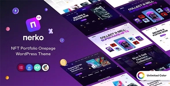 Nerko – NFT Portfolio WordPress Theme 1.1