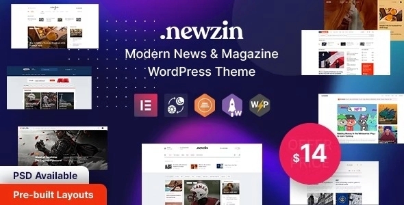 Newzin – WordPress Newspaper & Magazine Theme 1.0.2