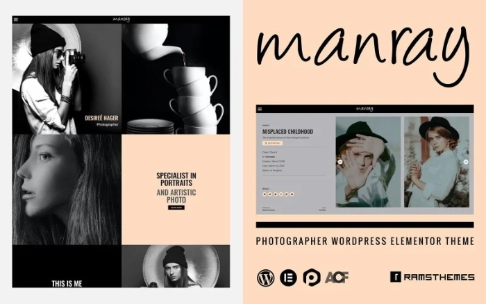 MANRAY – Photographer WordPress Theme 1.0.1