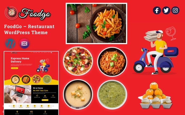 FoodGo – Restaurant WordPress Theme 1.00