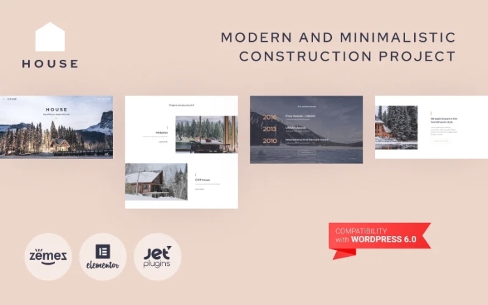 House – Modern And Minimalistic Construction Project Website 1.0.1