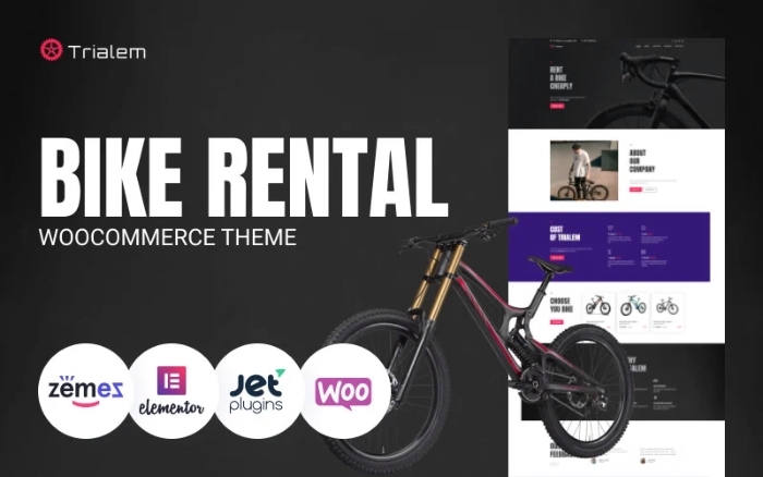 Trialem – Bike Rental Multipurpose Modern WP Theme 1.0.1