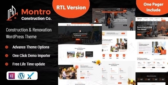 Montro – Construction WordPress Theme 1.0