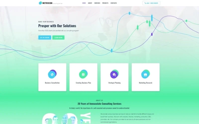 Metricon – Corporate Business WordPress Elementor Theme 1.0.0