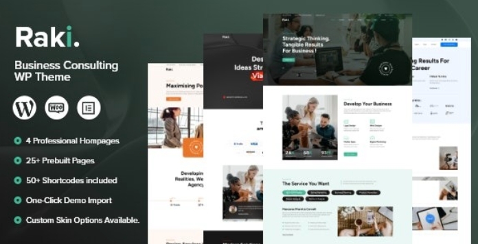 Raki – Business Finance Consulting WordPress Theme 1.0.1