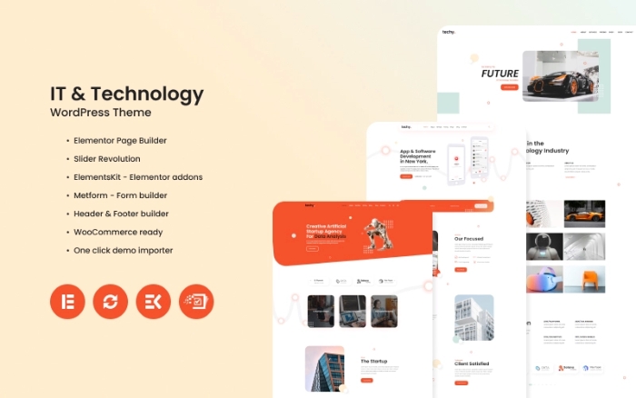 Techy – Multipurpose IT & Technology WP Theme 1.0.2