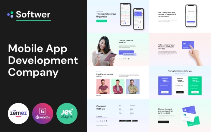 Softwer – Mobile App Development Company Website Template 1.0.0