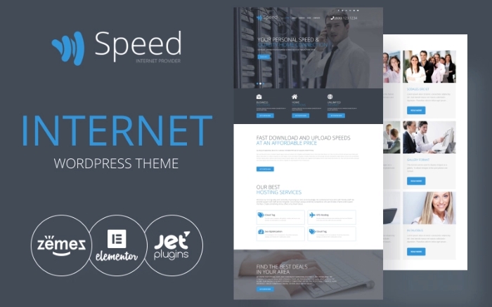 Speed – Internet Theme with Elementor Builder WP Theme 1.0.0