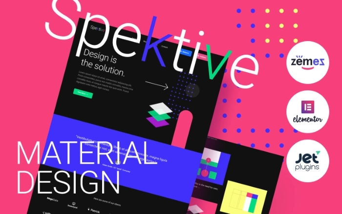 Spektive – Legible And Neat Material Design WP Theme 1.0.0