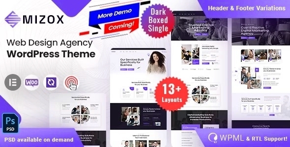 Mizox – Web Design Agency WP Theme 1.1