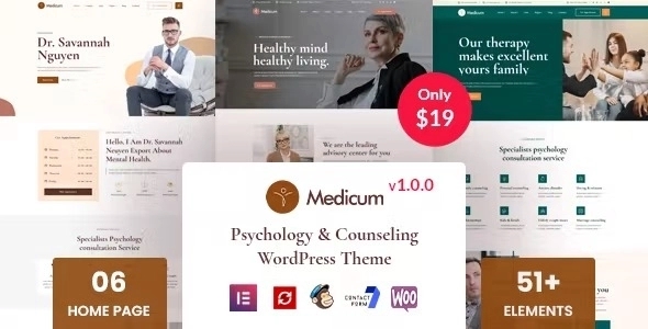 Medicum – Psychology & Counseling WordPress Theme 1.0.1