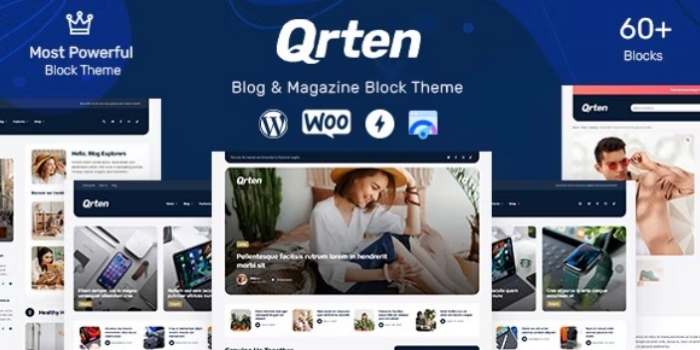 Qrten – Block-Based WordPress Theme for Blog & Magazine 1.0.0