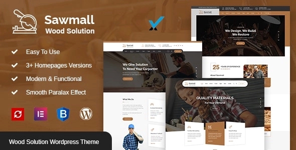 Sawmall - Carpenter and Craftman WordPress Theme 1.3