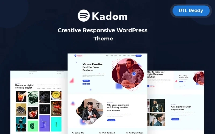 Kadom - Creative Responsive WordPress Theme 1.0.0