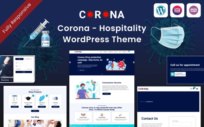 Corona – Hospitality WordPress Theme 1.00
