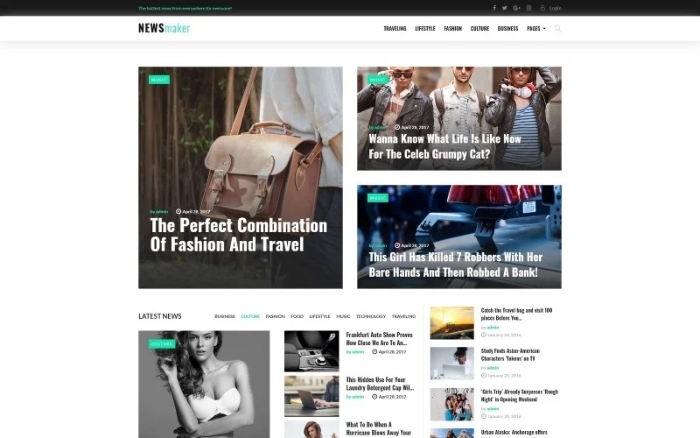 NEWSmaker – News & Magazine WordPress Theme 1.0.0