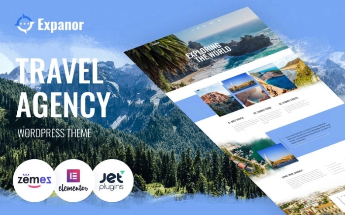 Expanor – Travel Agency Multipurpose Modern WP Elementor 1.0.0