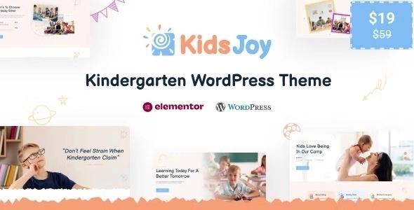 KidsJoy – Kids Kindergarten & Preschool WP Theme 1.2.0