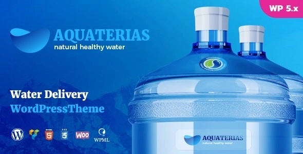 Aquaterias - Bottled Drinking Water Delivery WP Theme 1.3.3