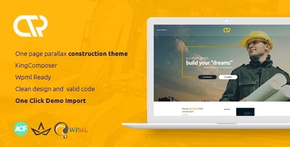 Consta – One Page Construction WordPress Theme 1.0