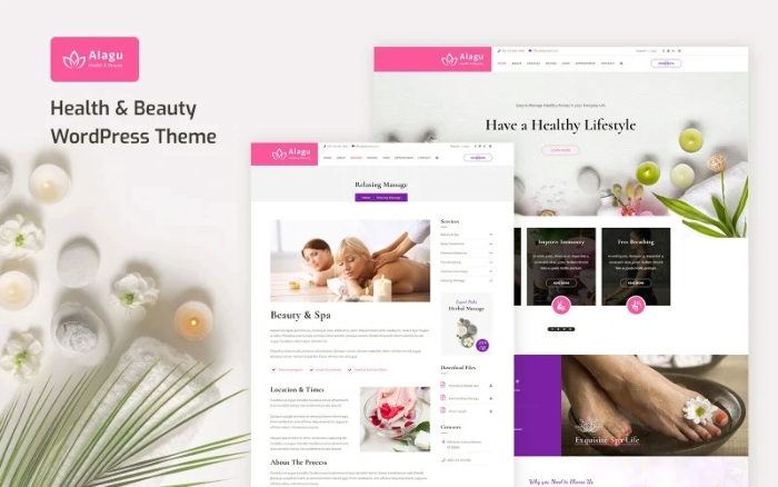 Alagu β Beauty Salon WordPress Theme 1.0