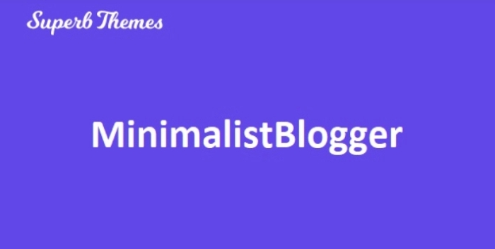 MinimalistBlogger WP Theme 119.3