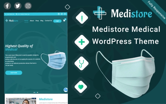 Medistore – Medical WordPress Theme 1.00