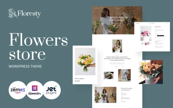 Floresty β Flower Boutique and Florist WordPress Theme 1.0.1