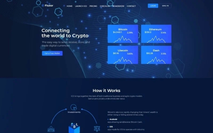 Fluxor – Crypcocurrency Investment WP Elementor 1.0.2