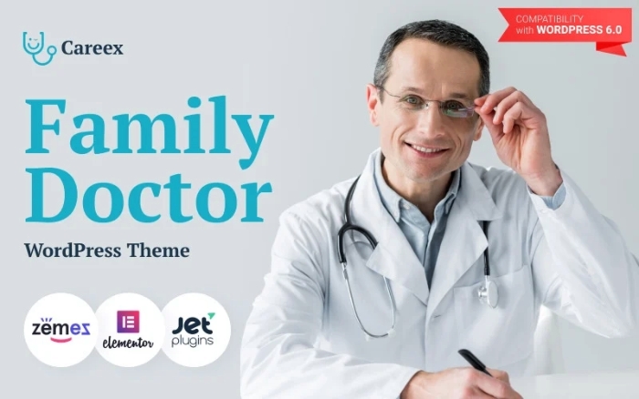 Careex – Family Doctor WP Elementor Theme 1.0.0