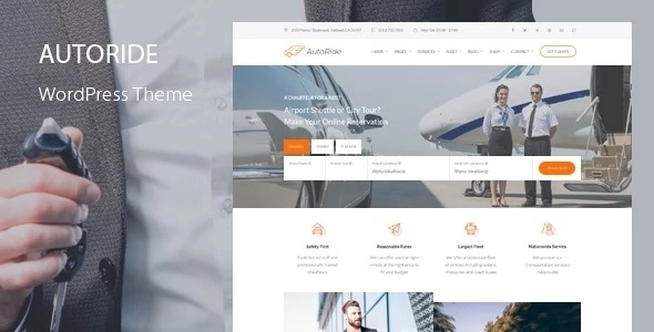 AutoRide – Chauffeur Limousine Booking WP Theme 2.9