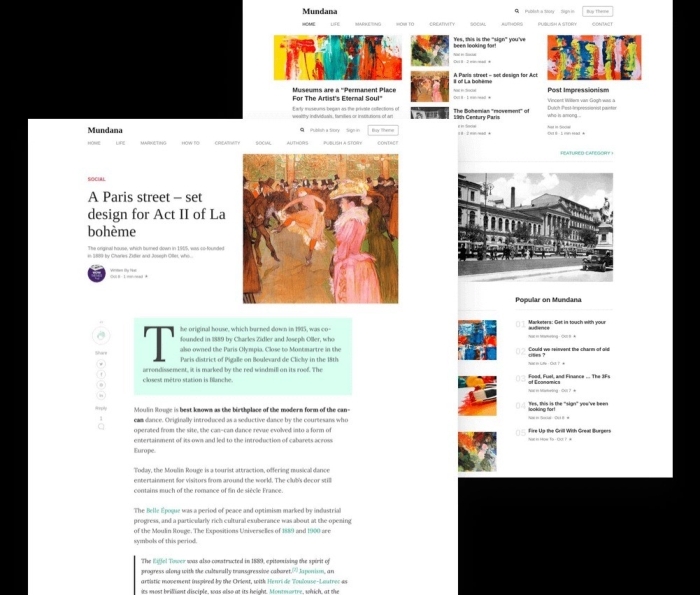 Mundana WordPress Theme By WowThemes 1.1.7