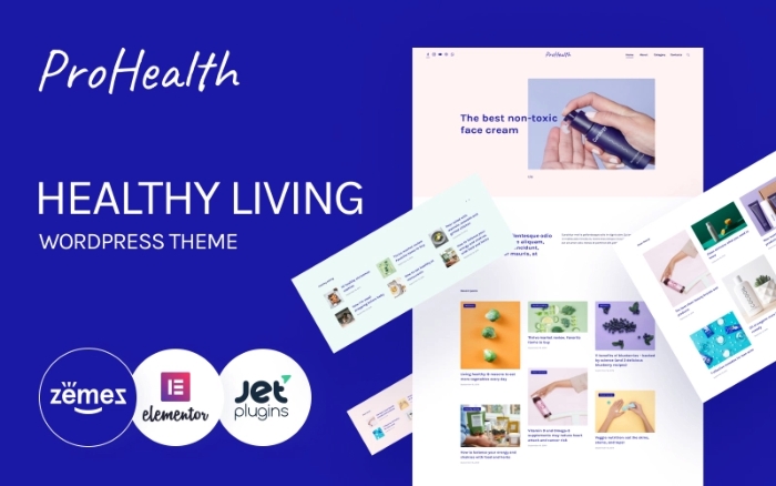 ProHealth – Neat And Tender Healthy Living WordPress Theme 1.0.1