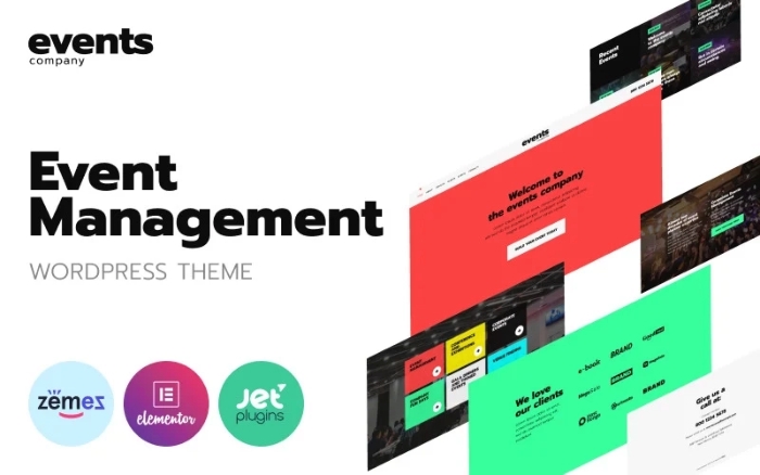 Events company - Innovative Template For Event Management Website 1.0.0