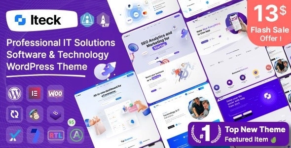 Iteck – Software & Technology WordPress Theme 1.0.8