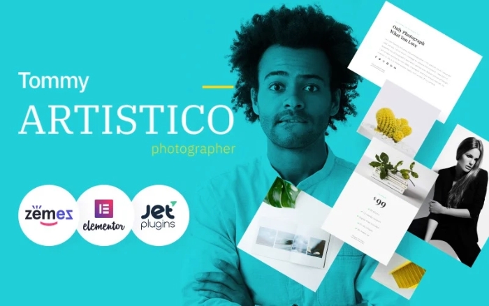 Tommy Artistico – Photographer Gallery WP Elementor Theme 1.0.1