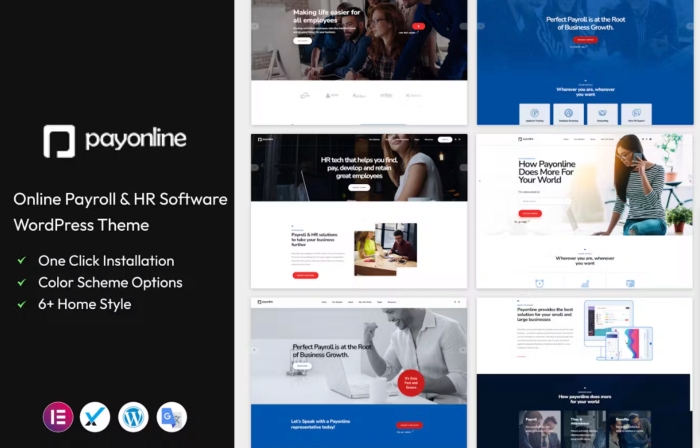 Payonline – Online Payroll and HR WordPress Theme 2.8