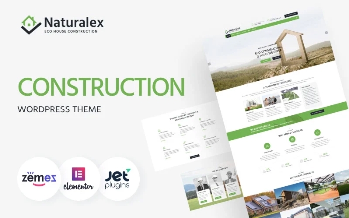 Naturalex – Construction Multipurpose Classic WP Elementor Theme 1.0.1