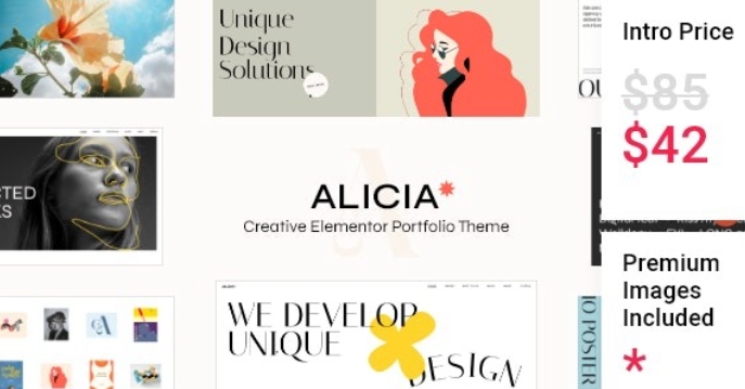Alicia - Elementor Portfolio Theme 1.0.1