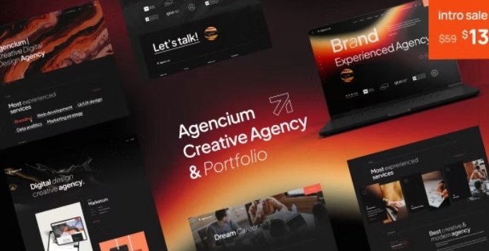 Agencium - Creative Agency & Portfolio WP Theme 1.0.7