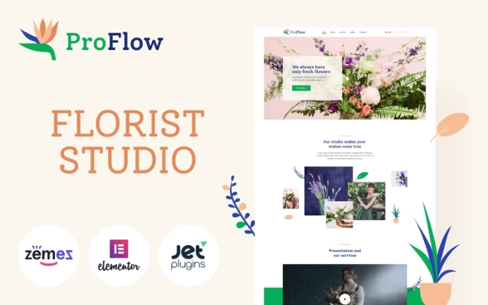 ProFlow – Contemporary And Minimalistic Florist WP Theme 1.0.0