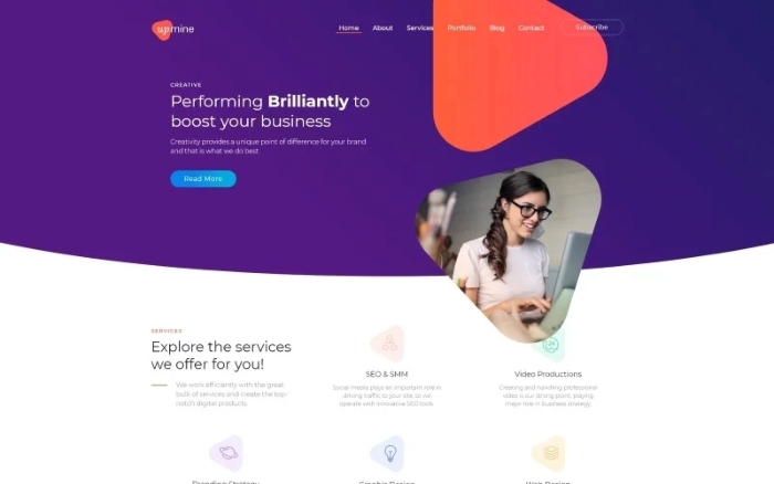 Upmine – Corporate Digital Agency WordPress Elementor Theme 1.0.0