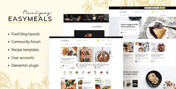 EasyMeals – Food Blog WordPress Theme 1.4