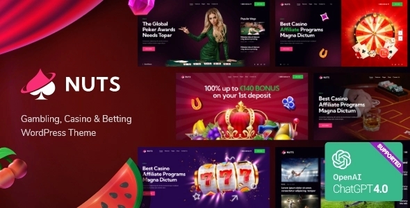 Nuts – Gambling Casino & Betting WordPress Theme 1.0.0