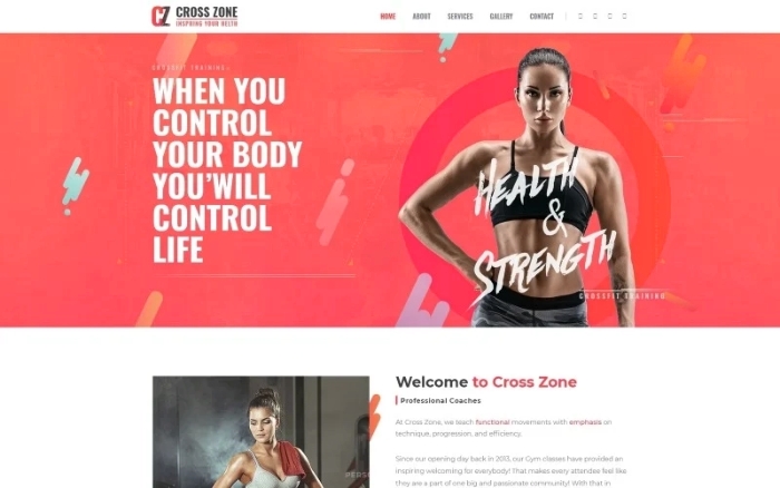 Cross Zone – Crossfit Studio WordPress Elementor Theme 1.0.0