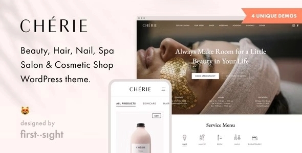Chérie - Beauty Salon and Spa WP Theme 2.8